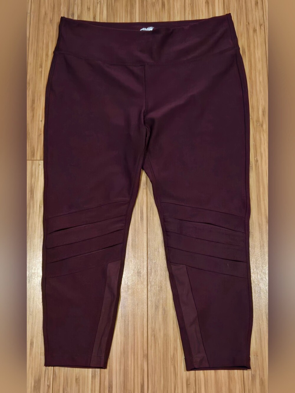 Avia Maroon Thick Athletic Leggings
